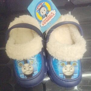 Thomas The Train Toddler Fleece Lined Clogs Slipper Shoes NEW Size 5/6